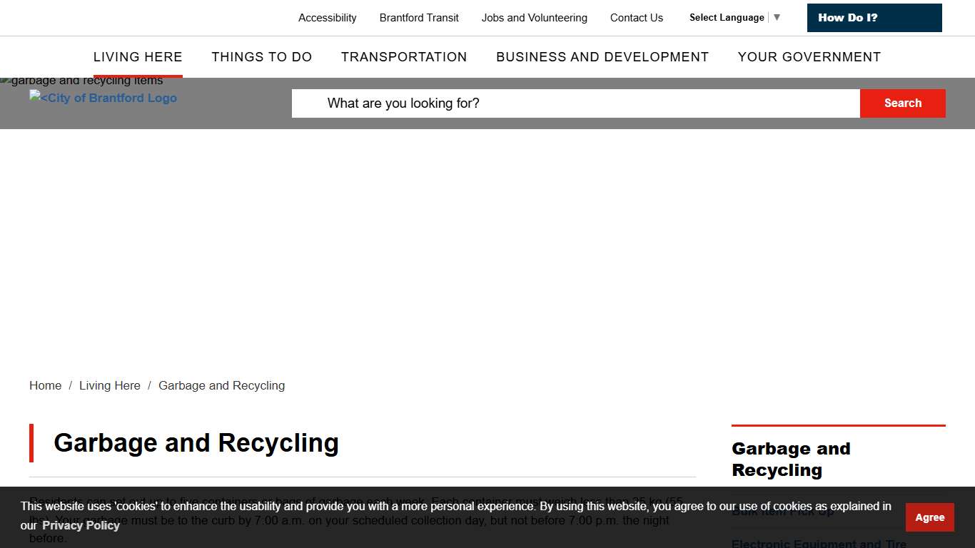 Garbage and Recycling - City of Brantford